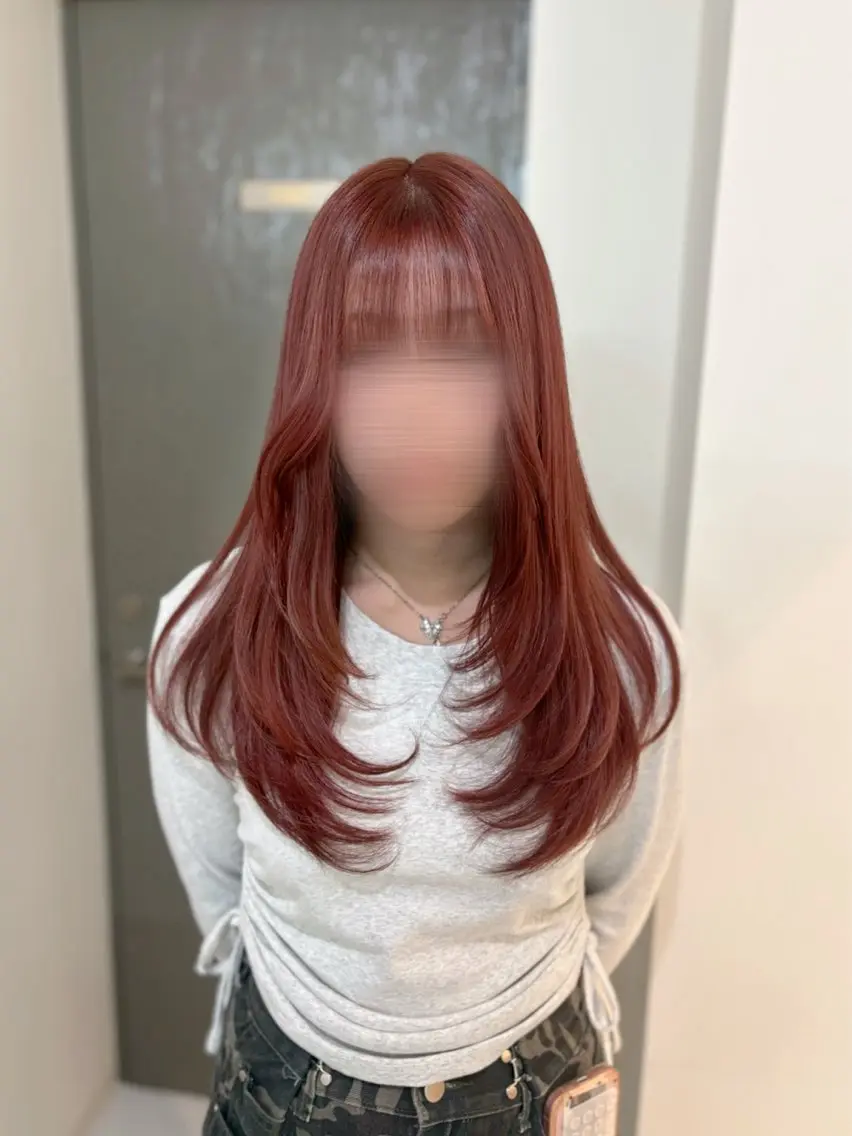 ロング マツエク/レイヤー カット あんじゅのヘアスタイル