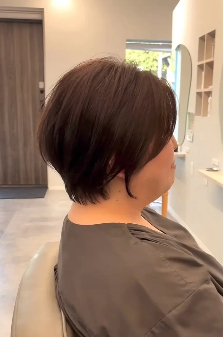 ショート ショートボブ ボブ 顔周りカット ショートヘア 小顔カット カット ヘアカラー 白崎 龍神のヘアスタイル