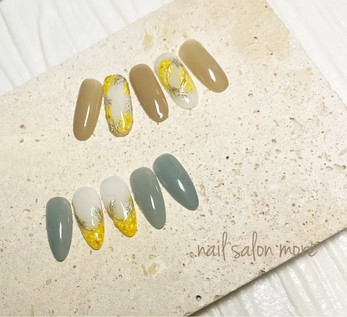 ネイル アートネイル 春ネイル nail salon moreのネイルデザイン