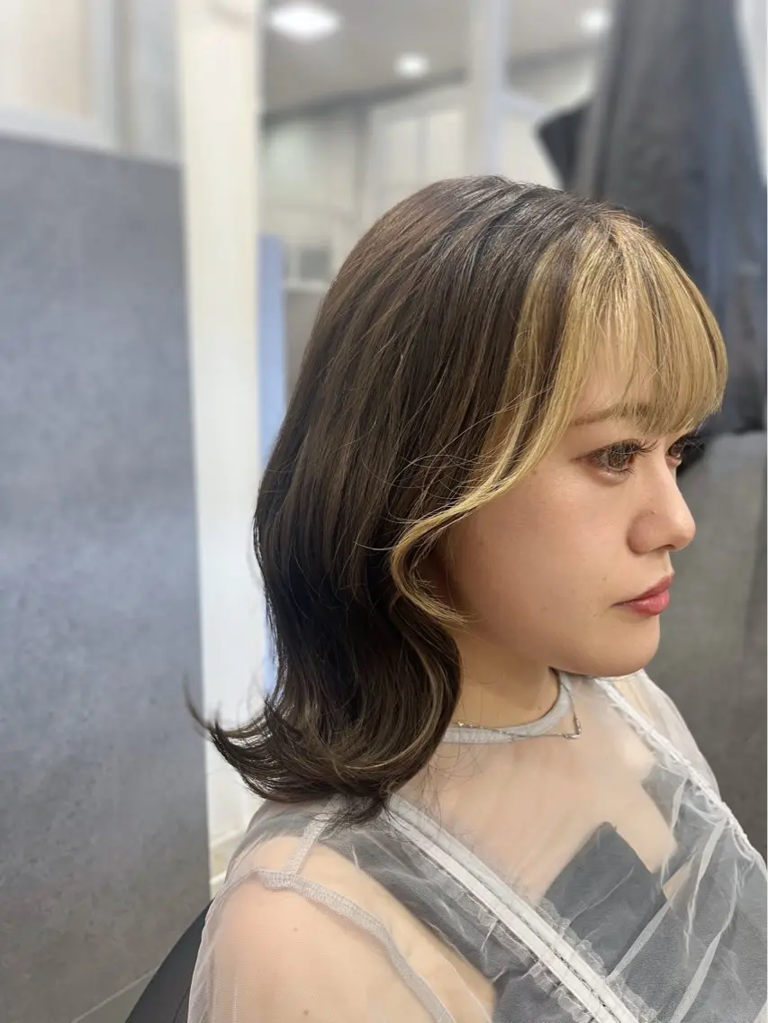 ミディアム ヘアセット 加藤 碧唯のヘアスタイル