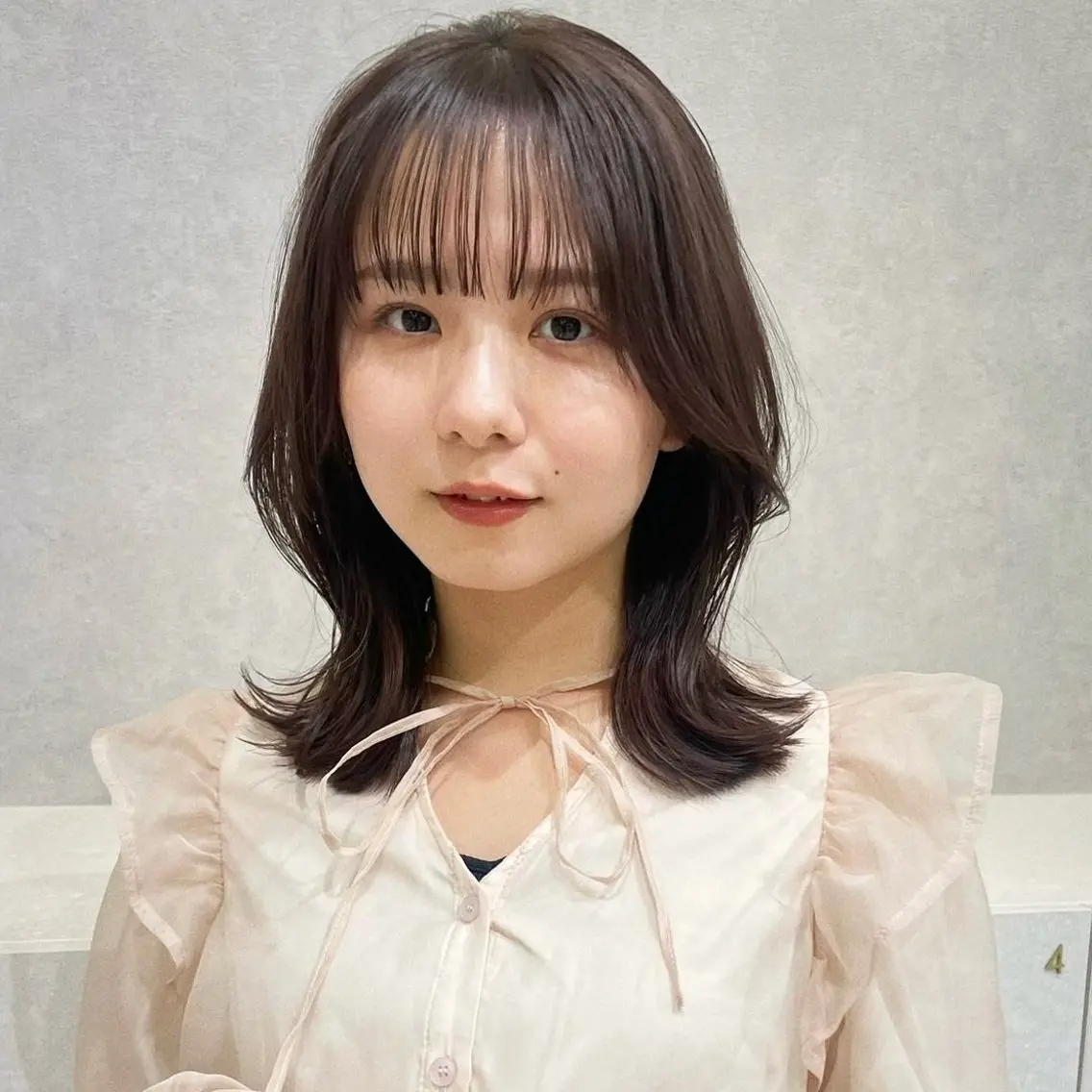 ミディアム カラー れな💋／ カラーモデル募集🤍のヘアスタイル