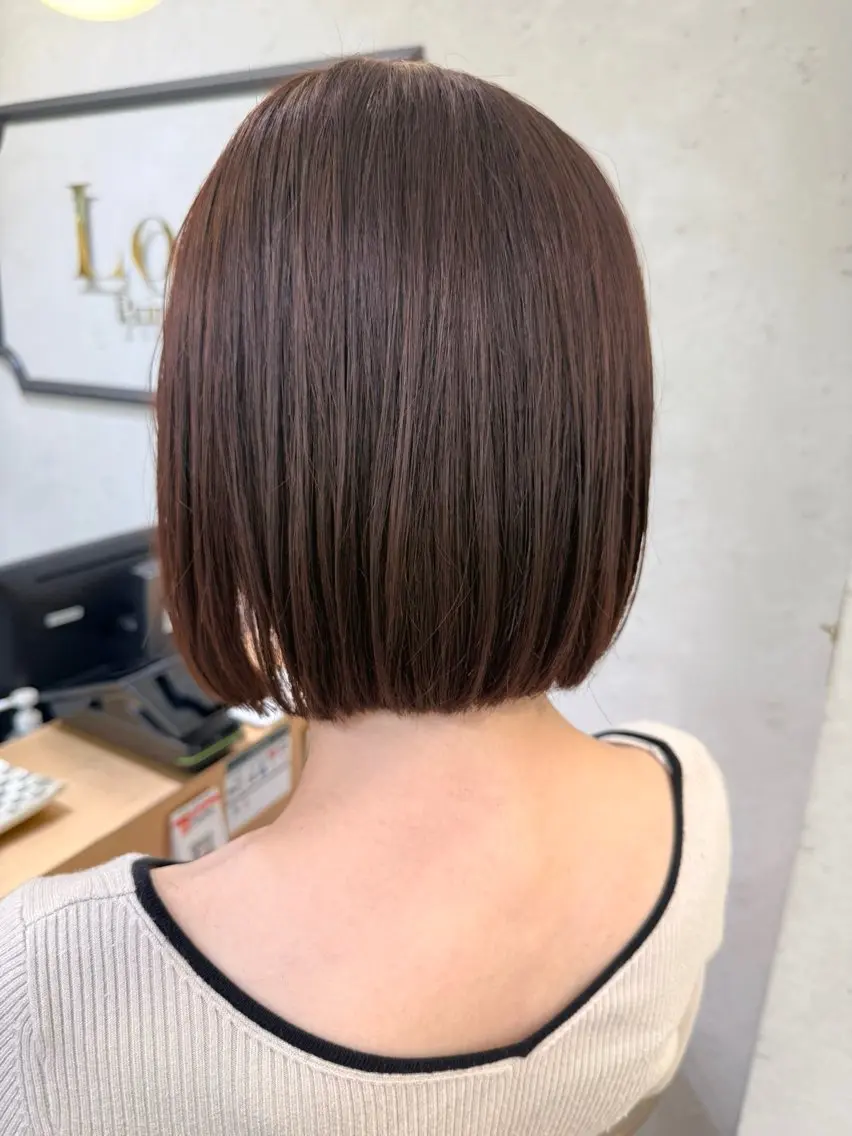 ショート カラー 透明感カラー 髪質改善 トリートメント カット ヘアカラー トリートメント 透明感カラー│ レイヤーヘア中居美樹のヘアスタイル