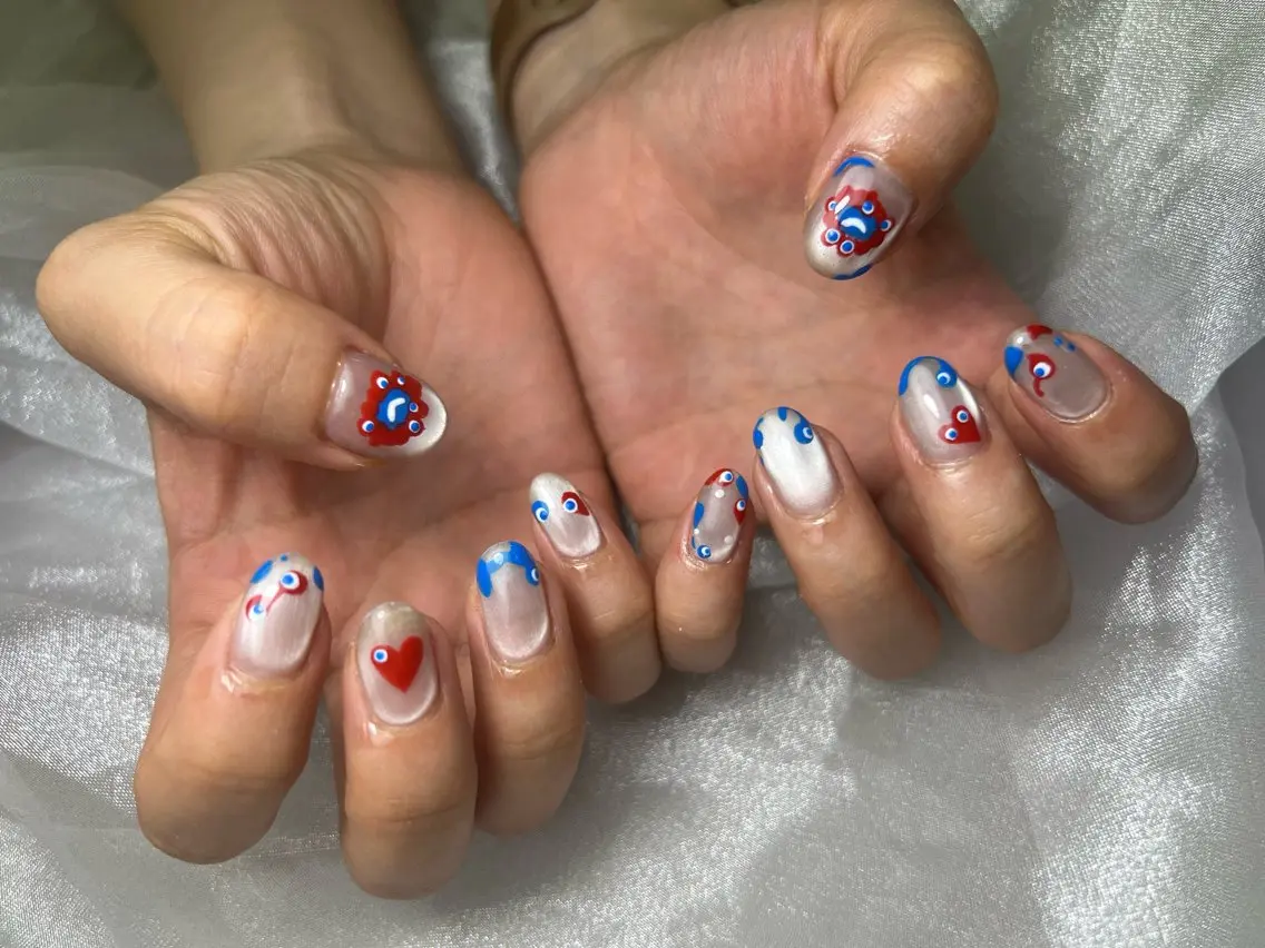 ネイル ハンドネイル Mana‪ ‪·͜· ❤︎‬のネイルデザイン