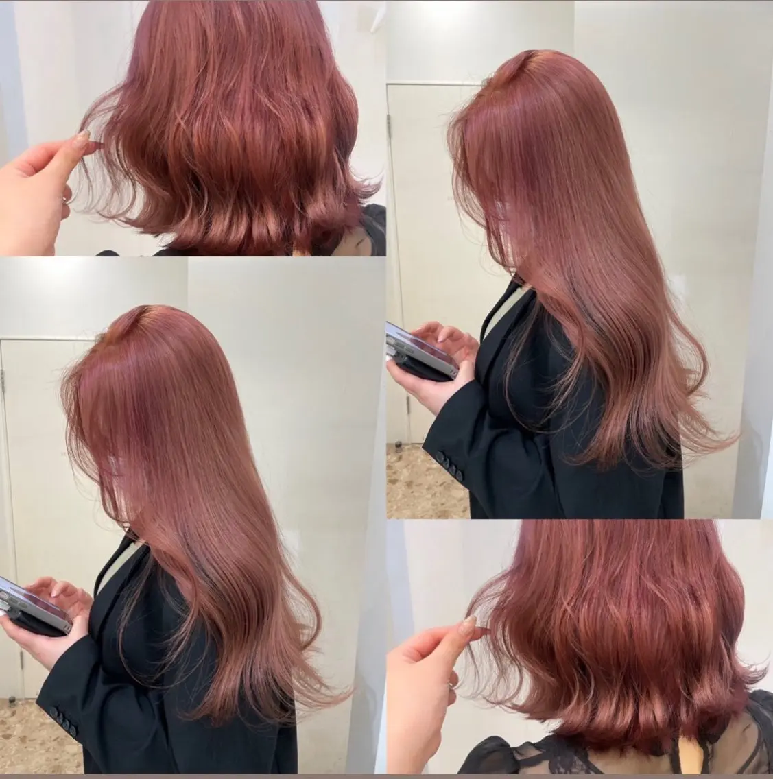 カラー ブリーチ ブラウンカラー ラベンダーカラー ブリーチなしカラー ピンクカラー メンズカット/眉カッ ト/ブリーチ/シオリのヘアスタイル