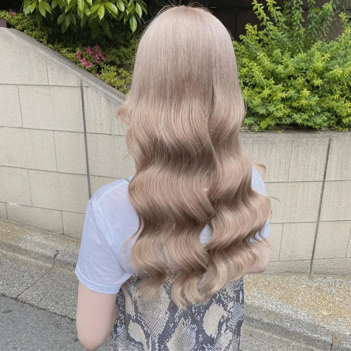 ロング カラー ヘアカラー トリートメント ハイトーン特化💍 chloe💍韓国のヘアスタイル