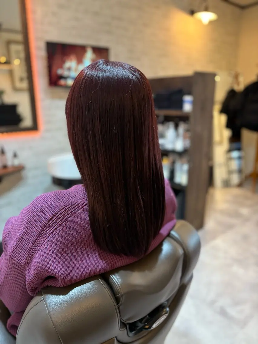 セミロング ツヤ髪専門美容師 桑原 和誠のヘアスタイル