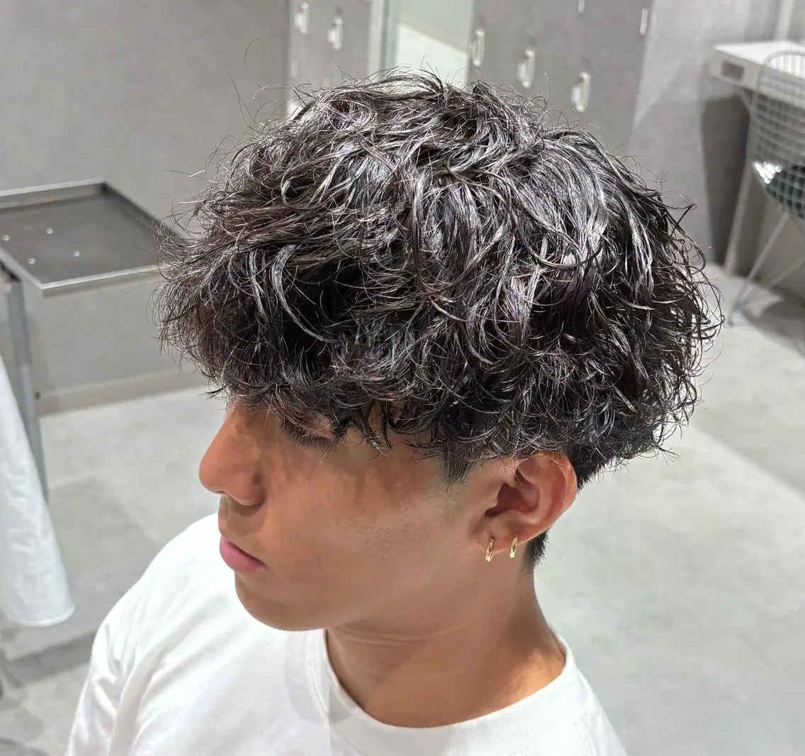 ショート パーマ メンズ 【メンズ特化】 池田大成✂︎のヘアスタイル