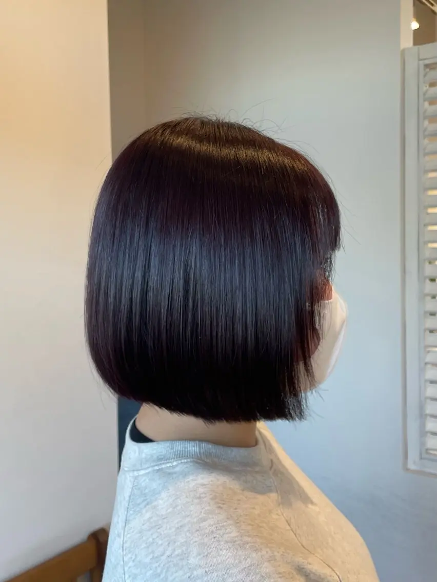 ショート 切りっぱなしボブ ボブ 櫻井 美夕のヘアスタイル