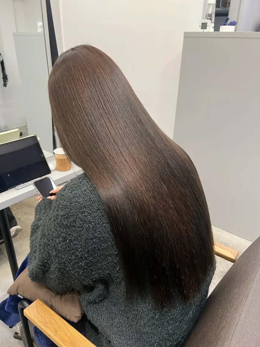ロング カット 縮毛矯正 トリートメント ✨毛髪診断で絶対綺麗 ✨美髪艶髪専門✨高浪のヘアスタイル