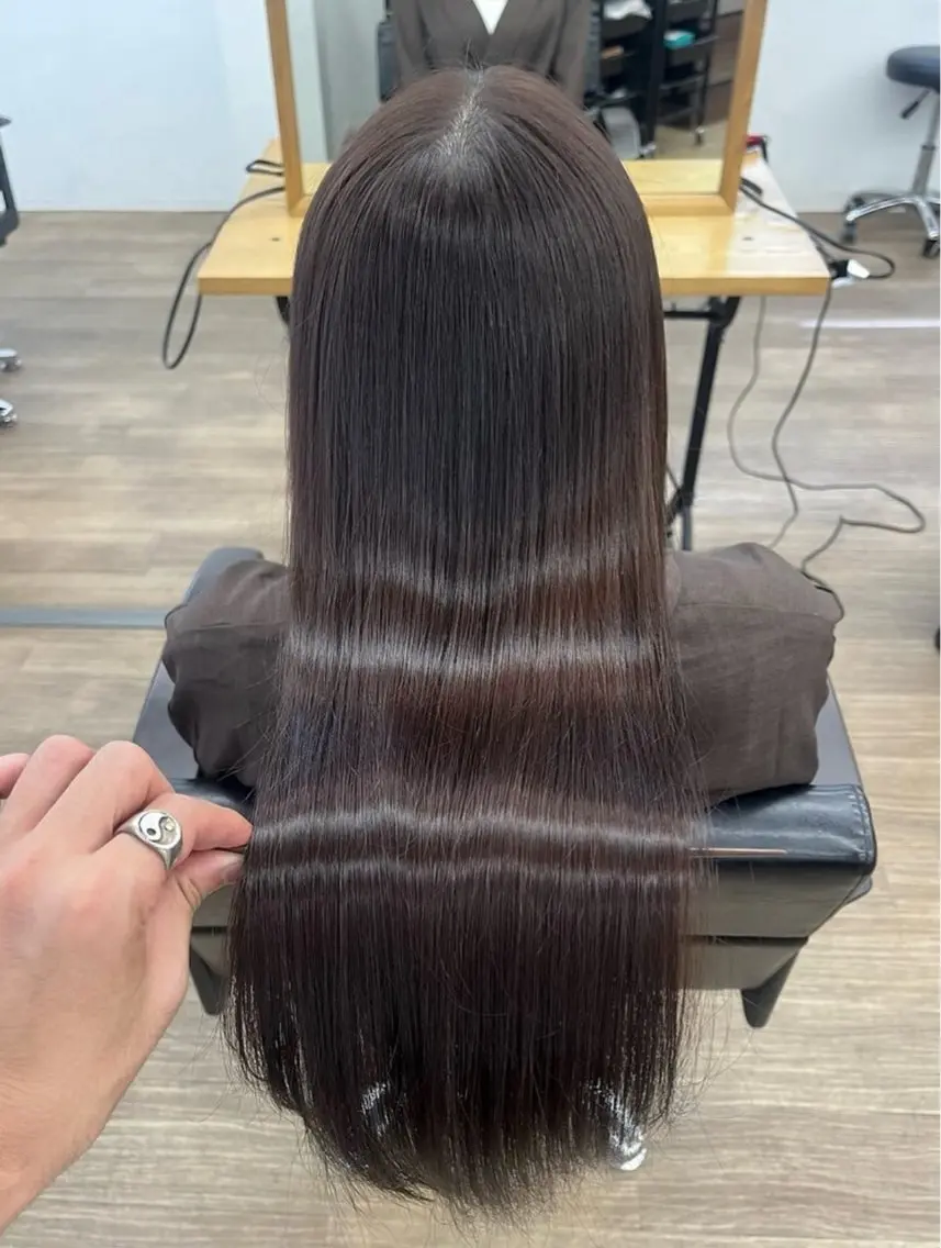 ロング 髪質改善 トリートメント 橋本 もっさんのヘアスタイル