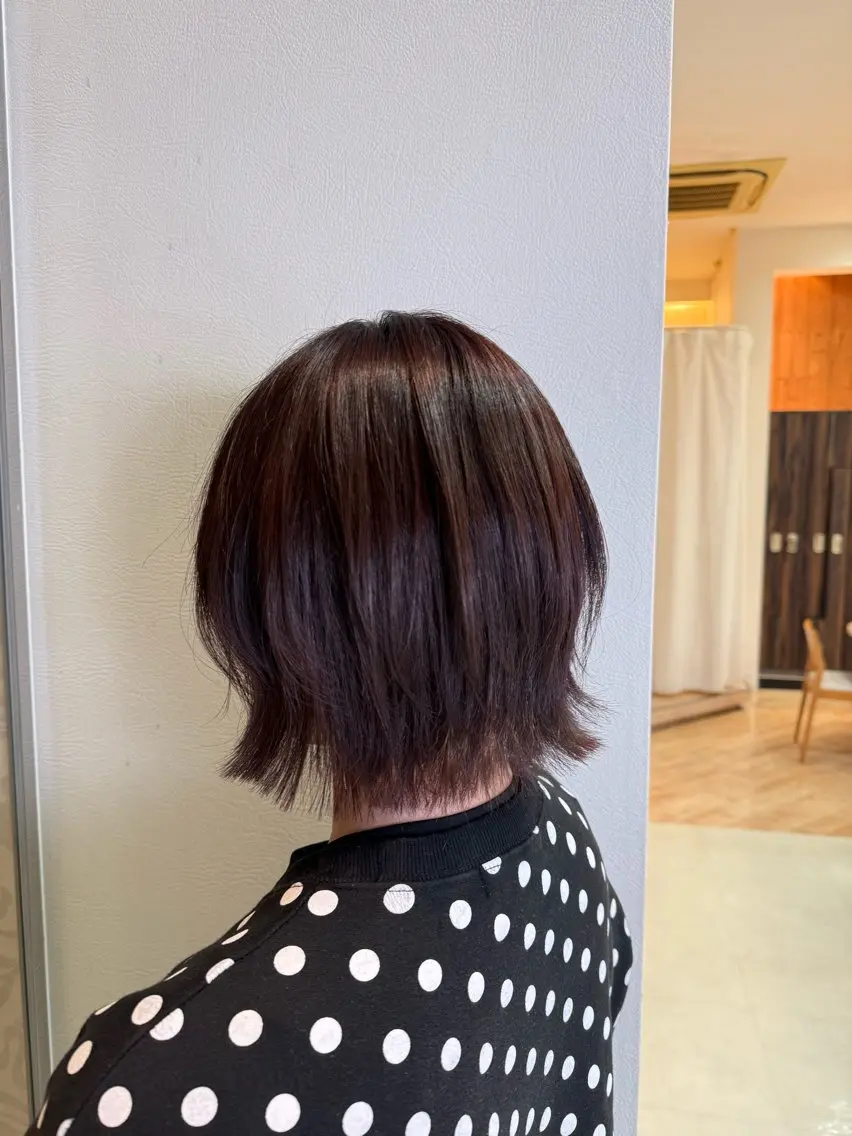 ショート カラー ボブレイヤー ボブ レイヤーカット WILL 藤原 佳奈 /髪質改善/美髪矯正のヘアスタイル