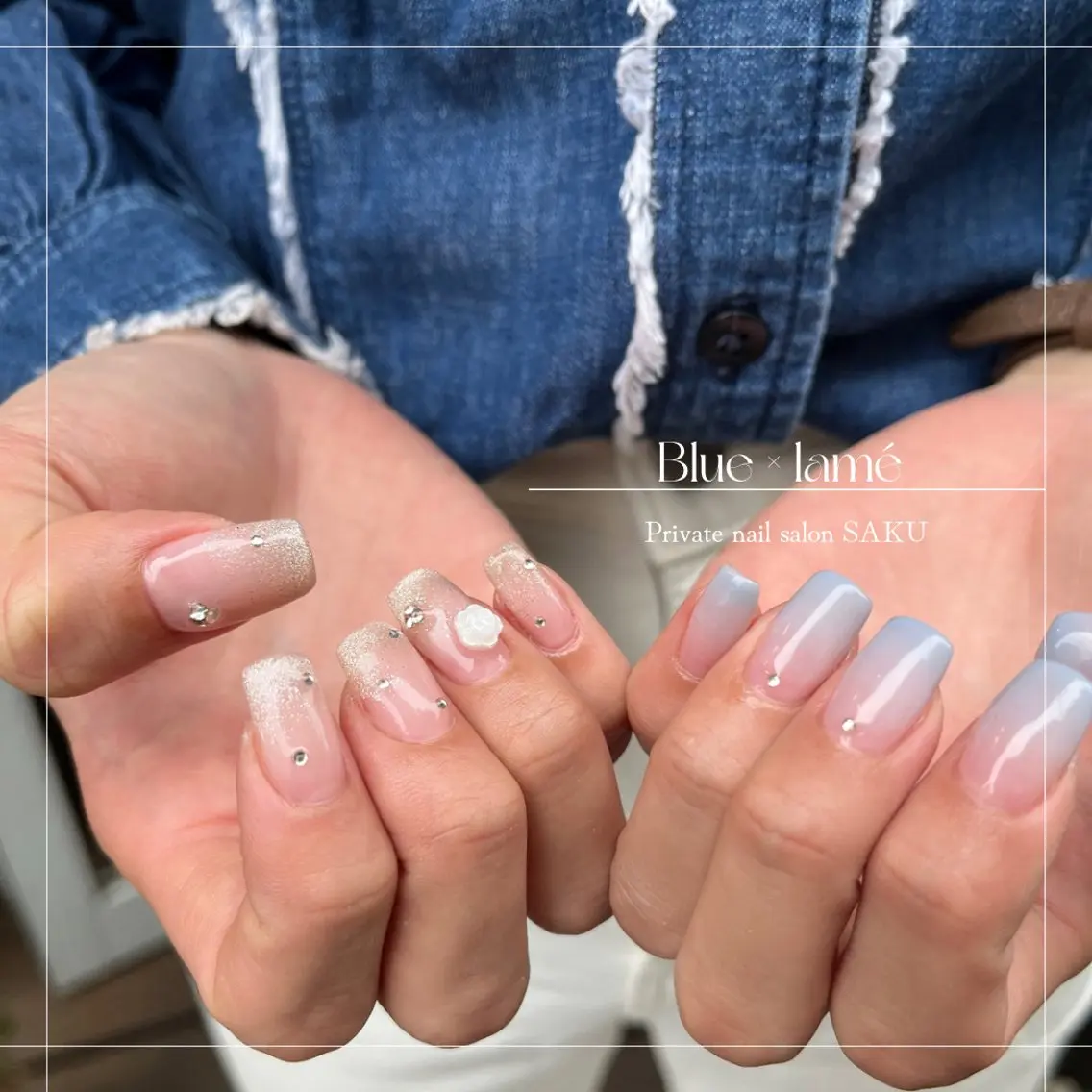 ネイル ニュアンスネイル シンプルネイル SAKU nail 作島茜のネイルデザイン