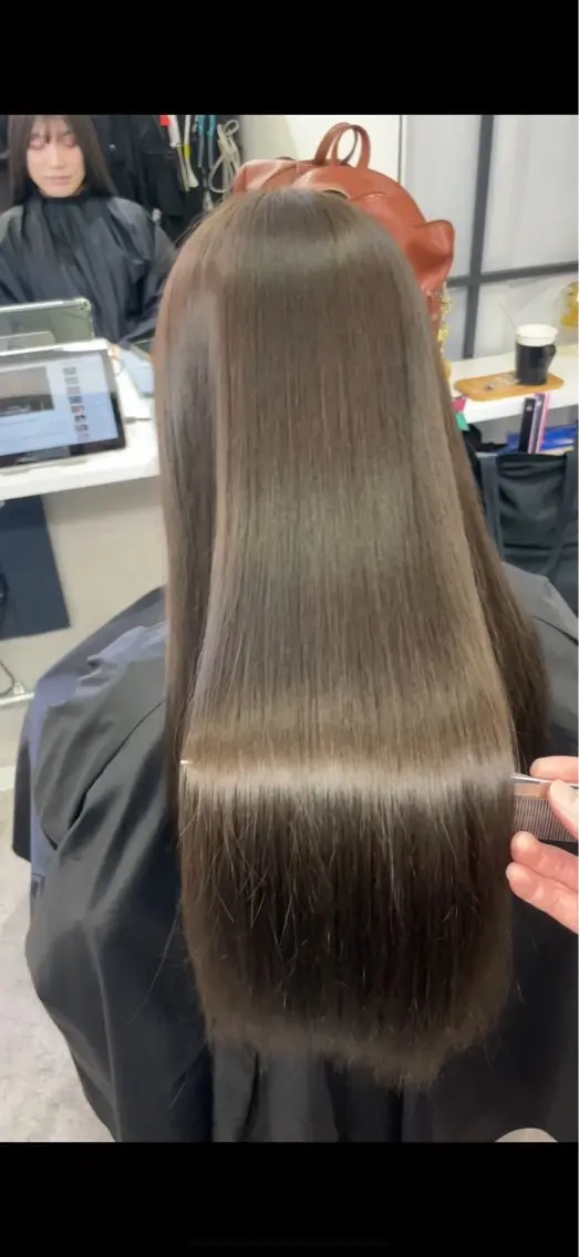 ロング ヘアカラー トリートメント 🖱️透明感カラー ×髪質改善Rikyuのヘアスタイル