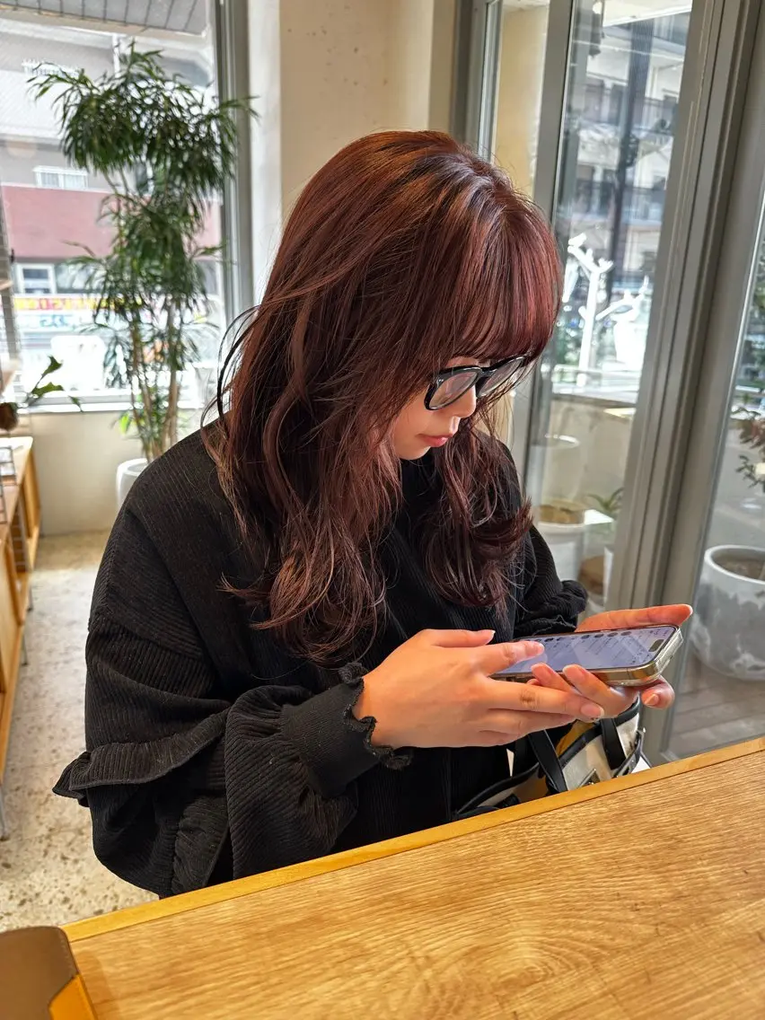 ✔️カット+カラーリング+3stepトリートメントの写真