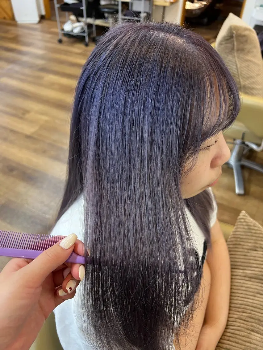 ロング ヘアカラー トリートメント 💎【艶カラー】 ほのか💎のヘアスタイル