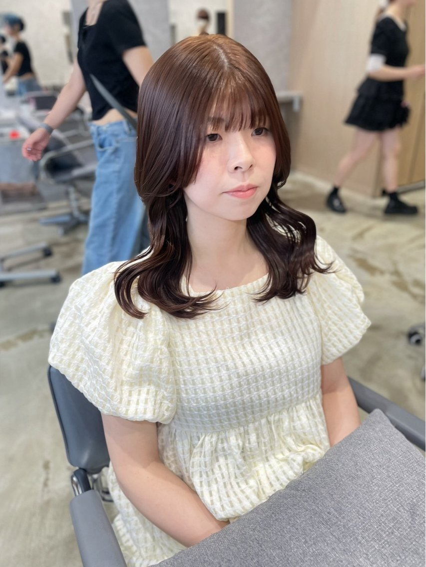 ミディアム ミディアムパーマ パーマ パーマモデル募集🍀 新宿エリア✨ゆめのヘアスタイル