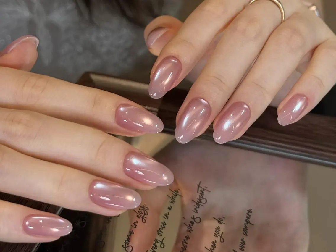 ネイル メンズ メンズ韓国風 ブラウン 長さ出し フレンチネイル ジェルネイル ハンドネイル ハンドケア NEW NAIL KaKa❤️🔥のネイルデザイン
