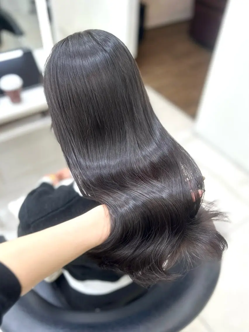 ロング ヘアカラー うるツヤ縮毛矯正/ 銀座/Kazukiのヘアスタイル