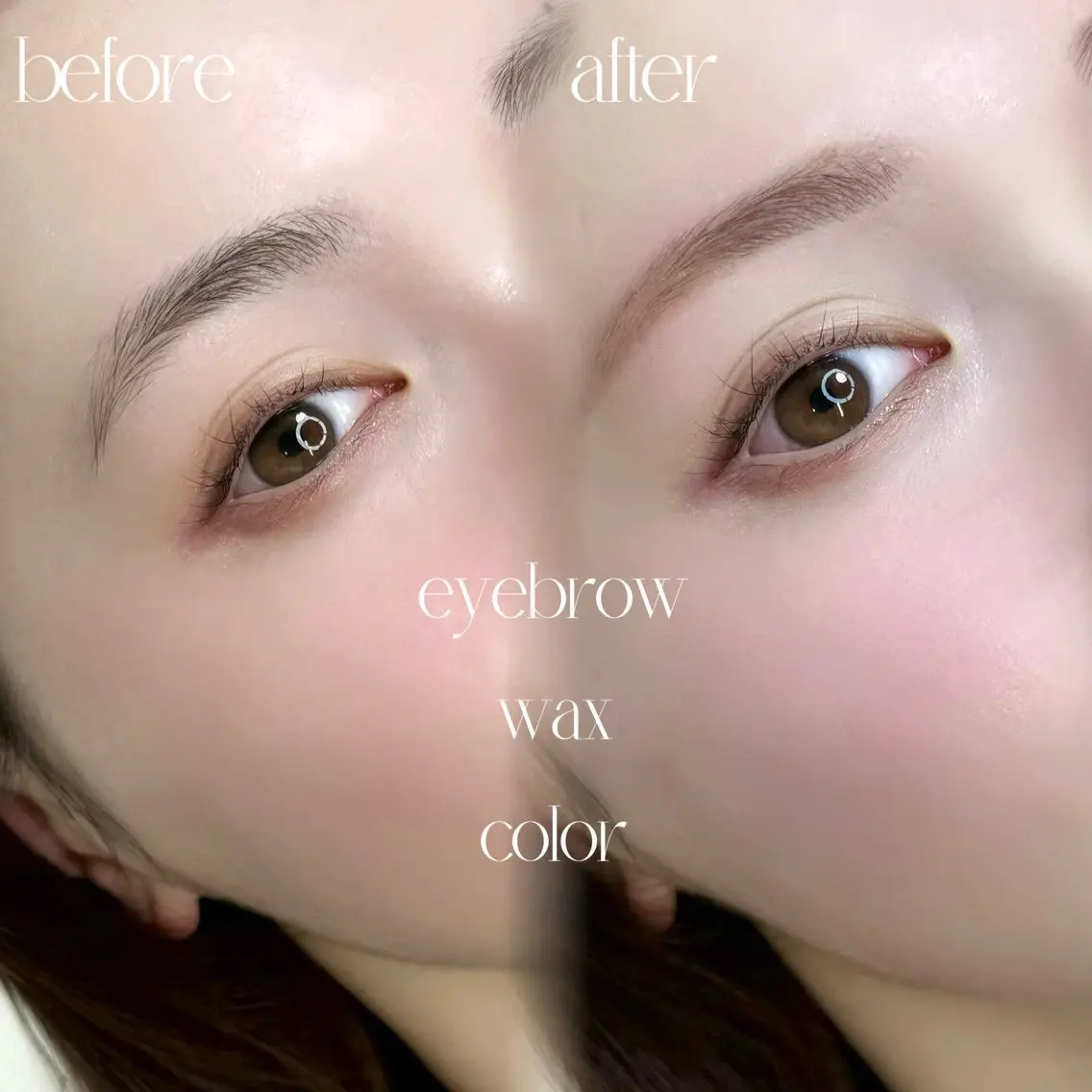 🔰平日🈹抜け感眉へ🫧間引き(毛量調整)+眉スタイリング(メイク込)🪞骨格診断📍原宿駅5分神宮前【口コミ投稿】の写真