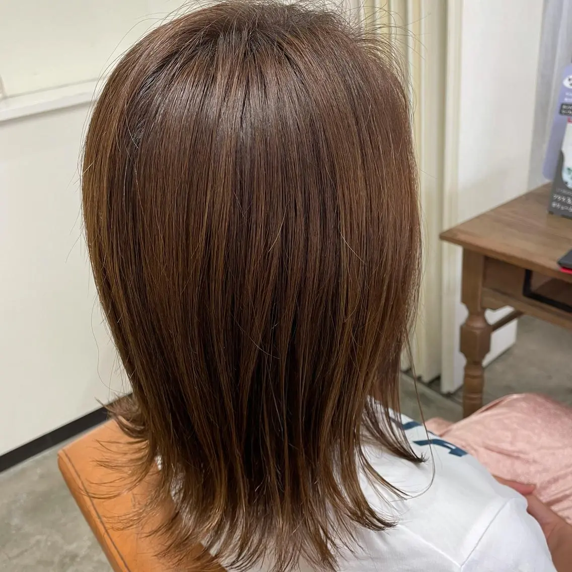 ミディアム カラー 北川 智海のヘアスタイル