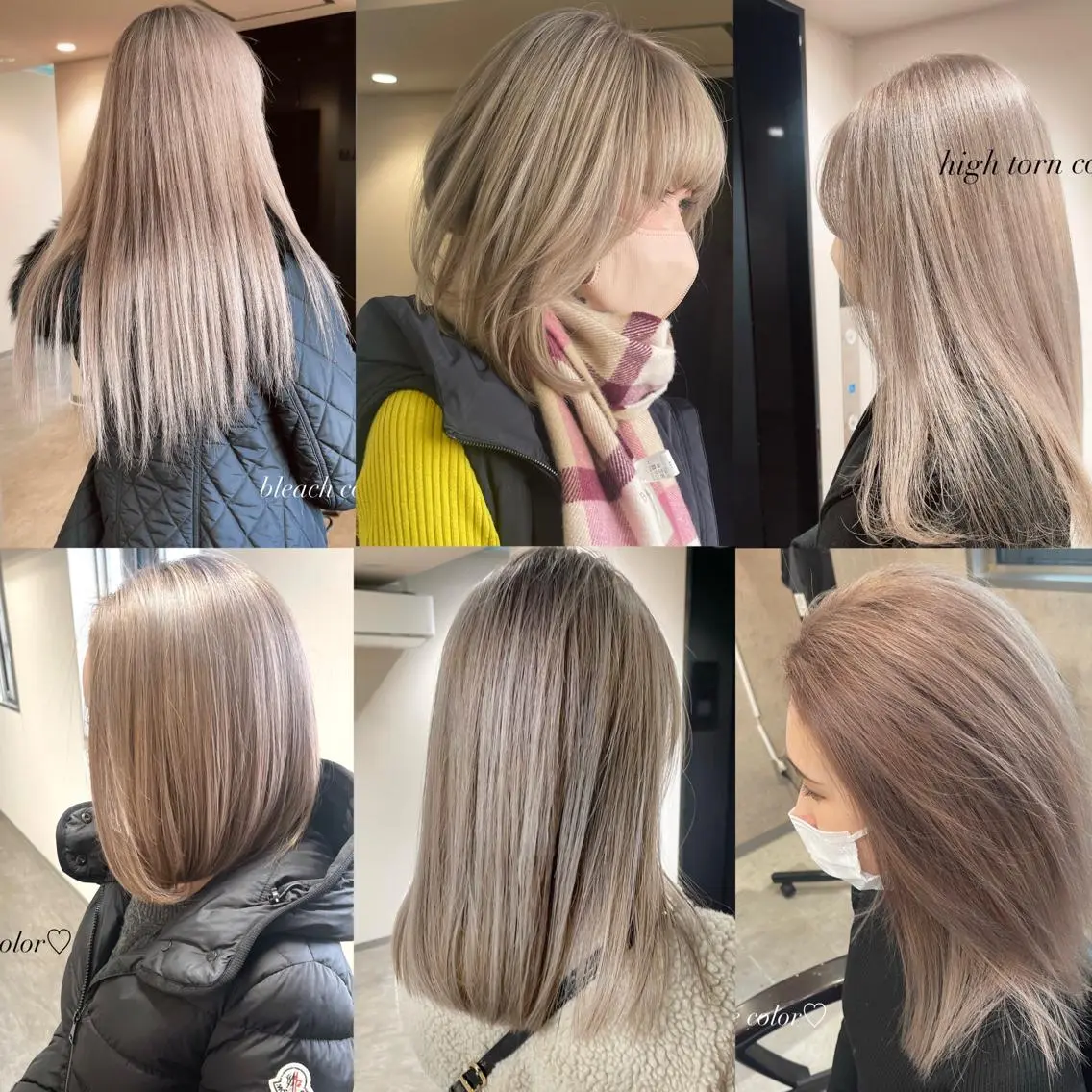 ミディアム カラー ヘアアレンジ ベージュカラー ブリーチ 透明感カラー ピンクカラー ピンクベージュ ヘアカラー 松井那津子 /ハイライトブリーチのヘアスタイル
