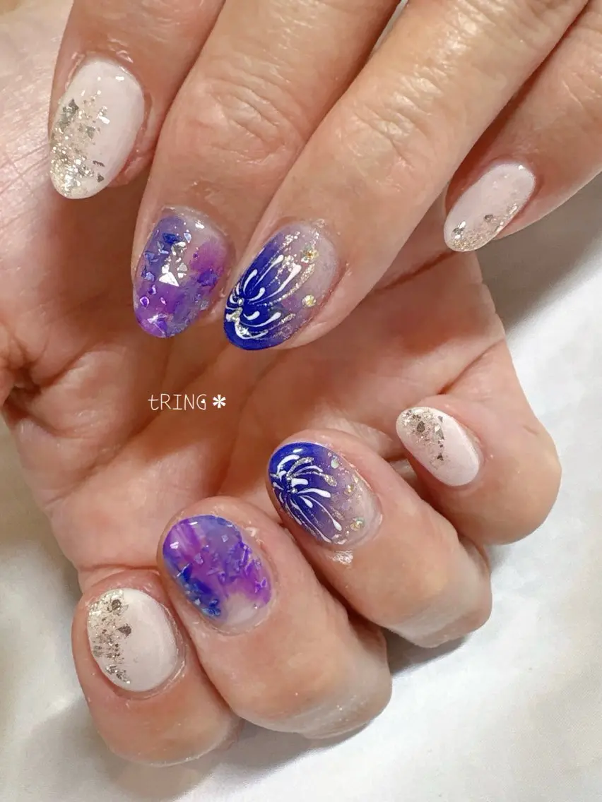 ネイル ハンドネイル tRING* しいの木台のネイルデザイン