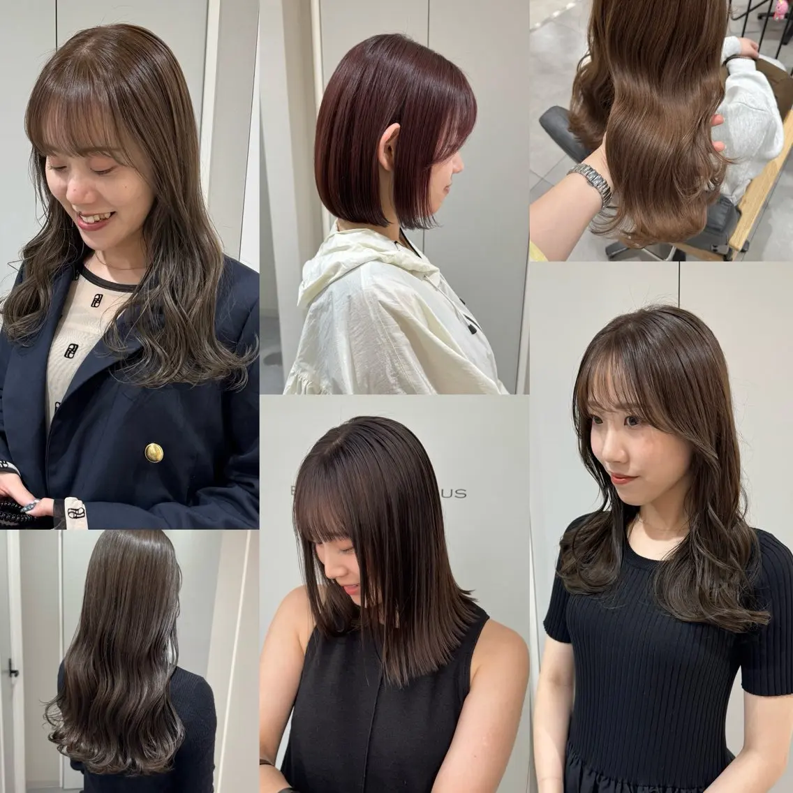 カラー 江本真由香 透明感/艶カラー🍃のヘアスタイル