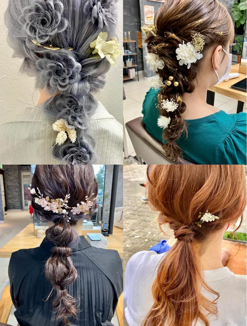 ヘアセット!お呼ばれスタイルやイベントヘアが出来るサロンをお探しの方は是非当店へお越しください!平日11時〜、土日9時〜の写真