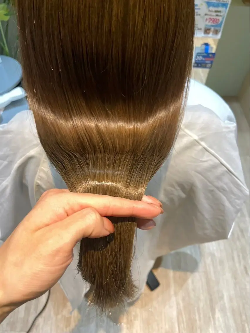 ロング カラー 透明感カラー 髪質改善 サワタ ミサのヘアスタイル