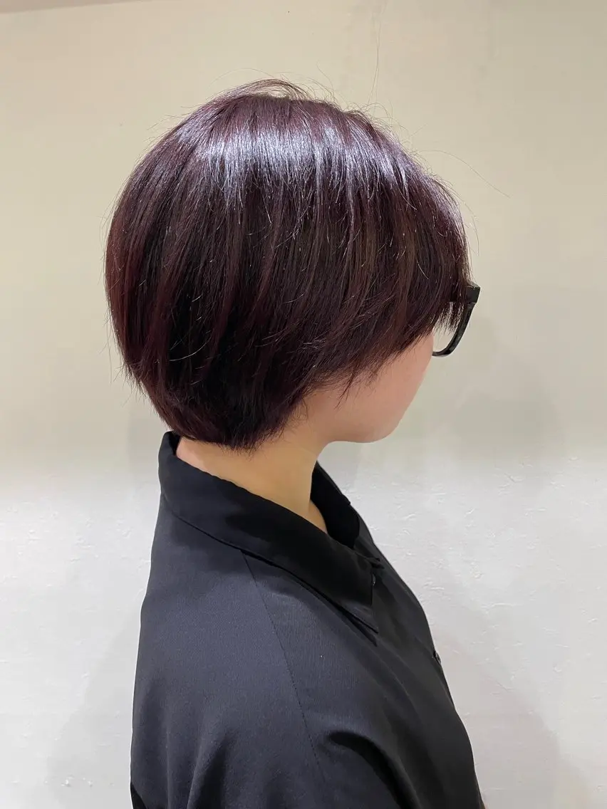 ショート カラー ブラウンカラー ピンクカラー ピンクブラウン ヘアカラー こころ🎀 カラーモデル様募集中のヘアスタイル