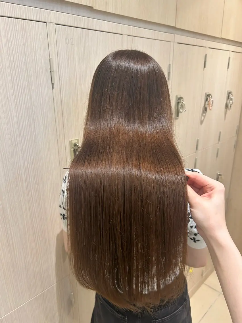 日吉限定🎀ワンカラー(ブリーチなし)+5stepトリートメント+ヘッドスパ🫧の写真