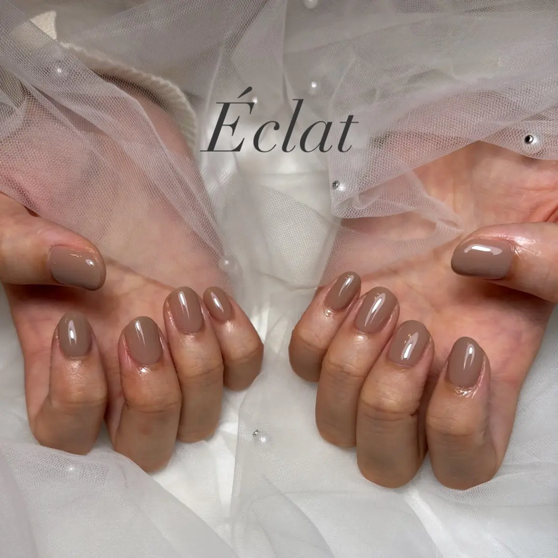 ネイル ワンカラーネイル ハンドネイル nail salon Éclatのネイルデザイン