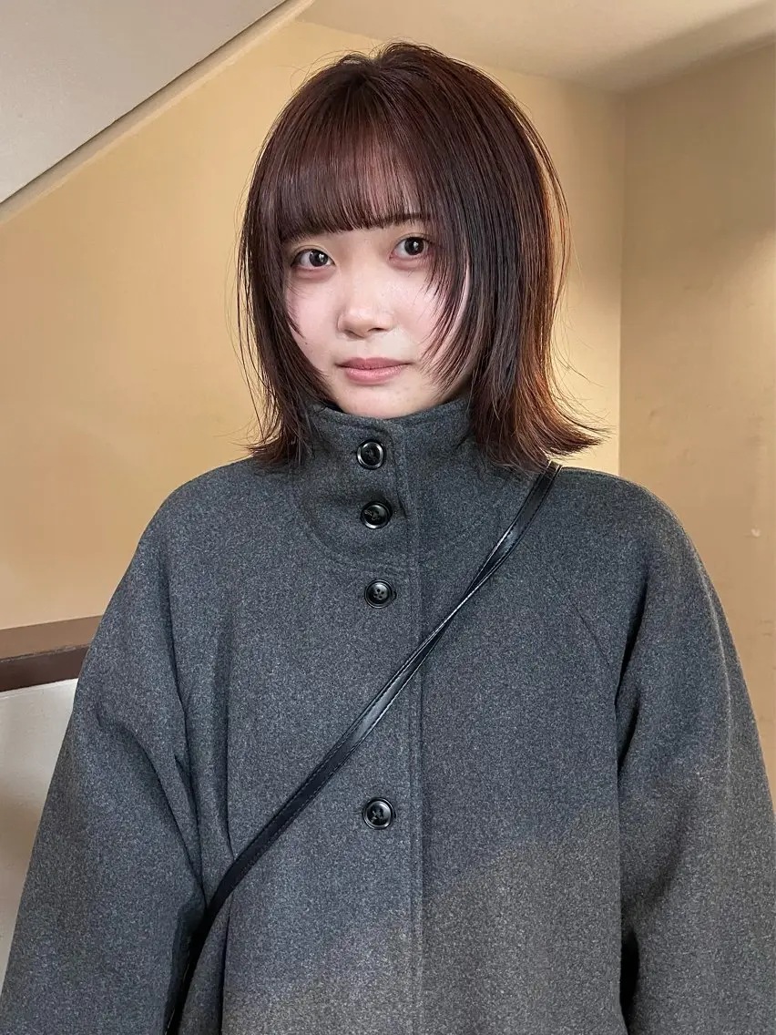 ミディアム カット ヘアカラー トリートメント ヘアセット 安部佑哉/ハイトーン /レイヤー/ブリーチのヘアスタイル