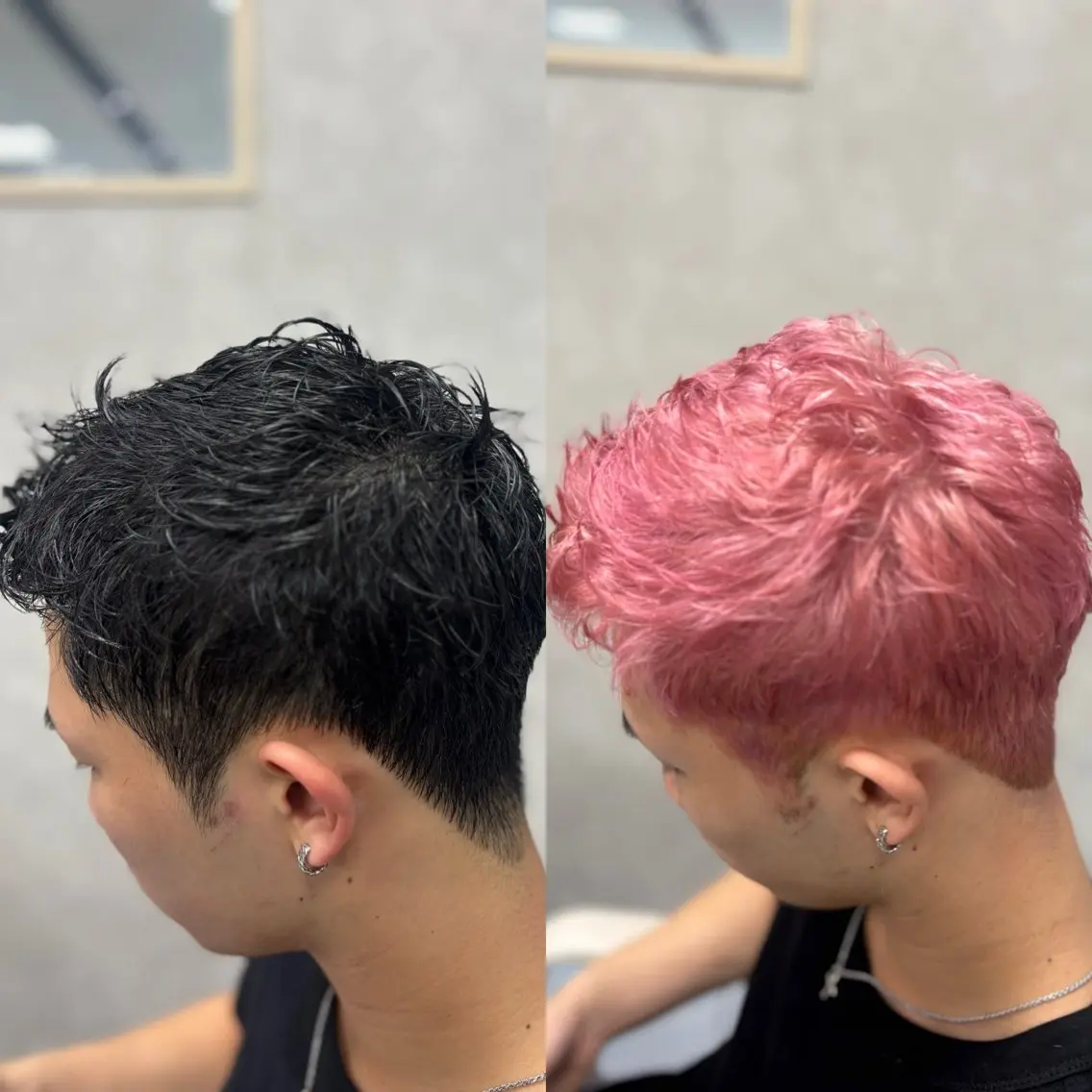ショート カラー メンズ ヘアカラー メンズ特化韓国風 パーマスタイル/りんのヘアスタイル
