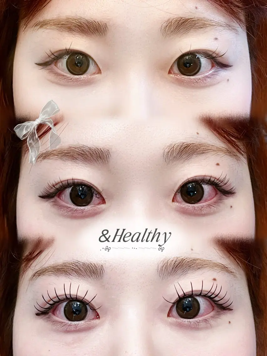 &Healthy【アンドヘルシー】エクステ80-120本+まつ毛パーマ¥9500~※エクステの本数により金額変更有の写真