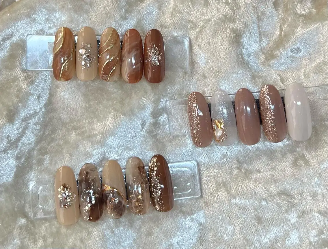 ネイル ブラウン ニュアンスネイル N.plus NaiLのネイルデザイン