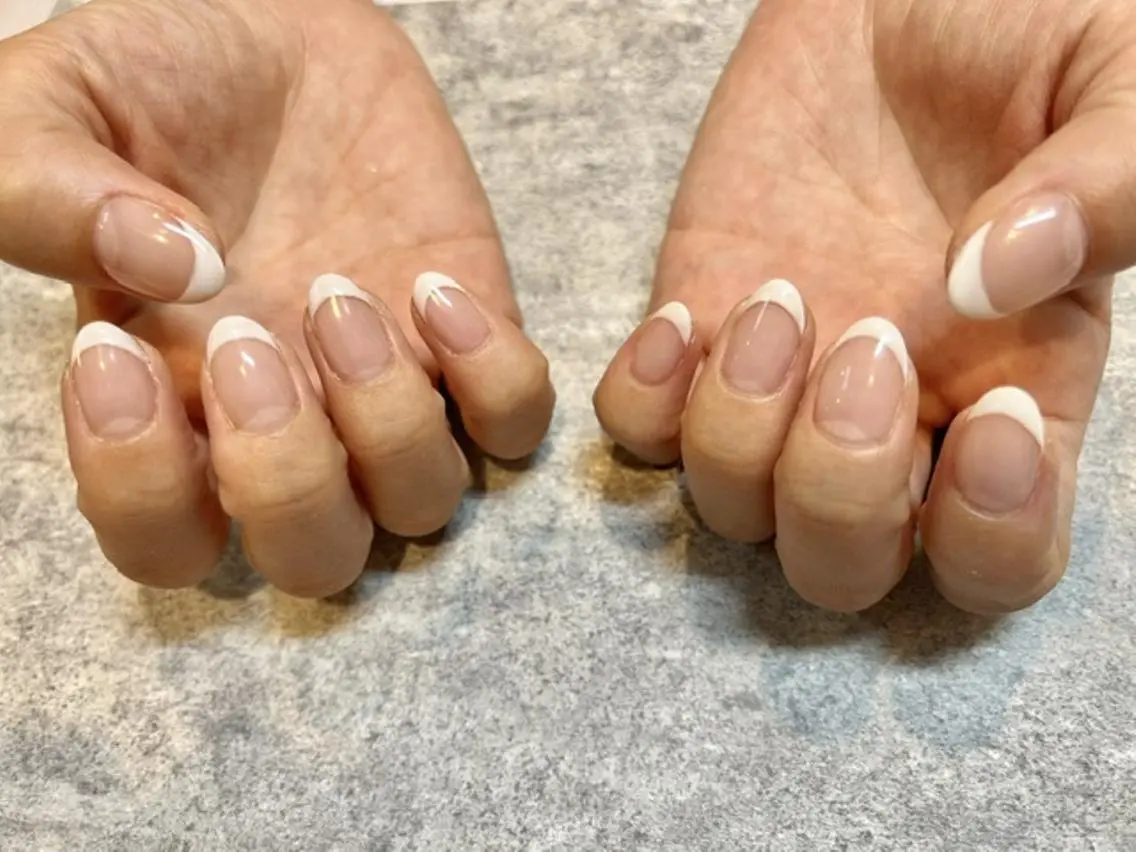 【ハンド】フレンチネイル🍋🍒※オフ込みの場合もこちらからご予約下さい✨の写真