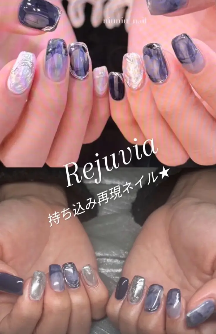 ネイル ♥Re:Juvia 来週月/火/空️⭕️のネイルデザイン