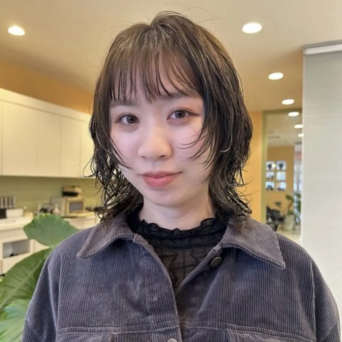 ミディアム カラー カット ヘアカラー トリートメント レイヤー/暖色カラー 🎀はるのヘアスタイル