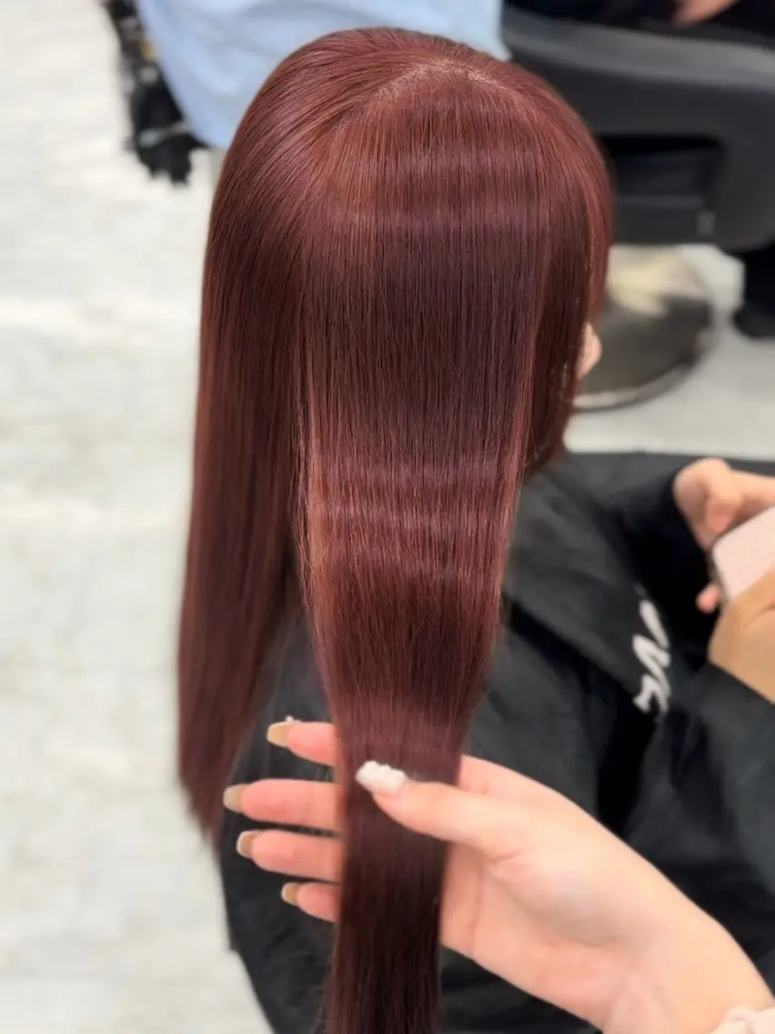 ロング カラー ヘアアレンジ ヘアカラー ヘッドスパ ヘアセット 🫧‪🎀うる艶暖色 🏹Nanako🎀のヘアスタイル