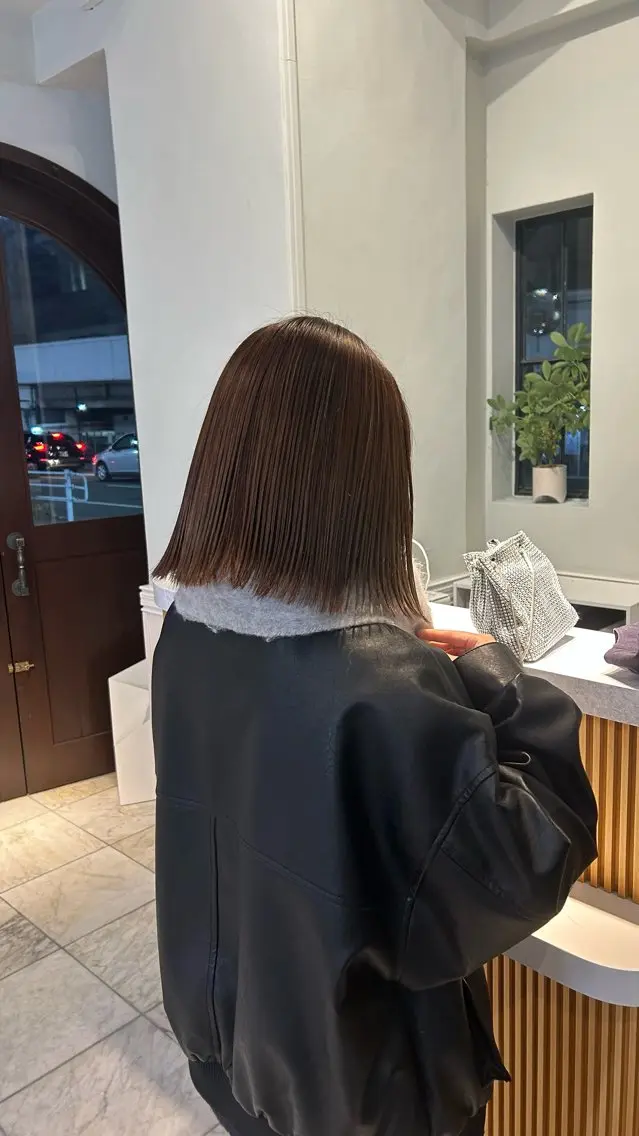 ミディアム カラー 透明感カラー Lidee kanonのヘアスタイル