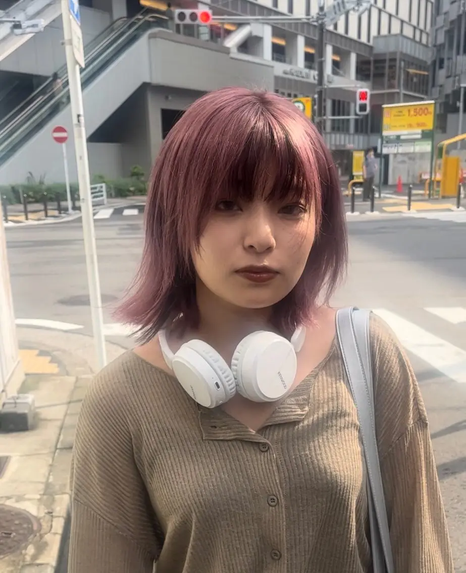 ミディアム カラー ブリーチ 透明感カラー ダブルカラー 髪質改善 トリートメント 【ただの天才 🎨】のヘアスタイル
