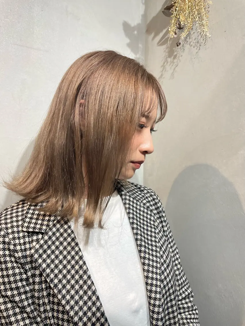 Wカラー【ケアブリーチ+オンカラー🤍】の写真