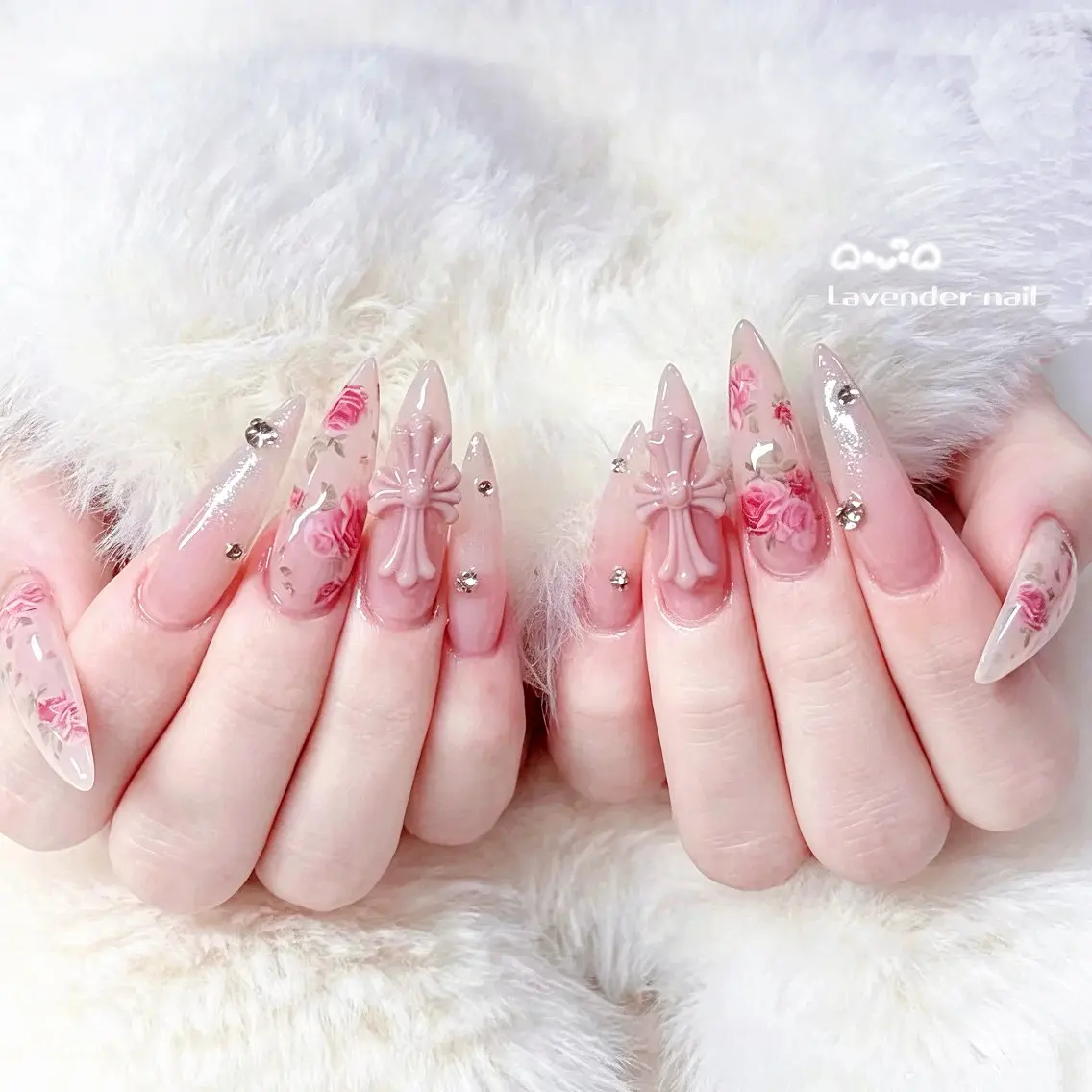 ネイル ハンドネイル Lavender nail·中島公園のネイルデザイン