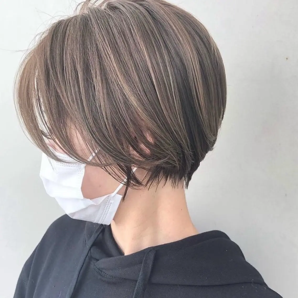 ショート カラー ハイライトカラー ハイライト ショートヘア 似合わせショート kengoのヘアスタイル