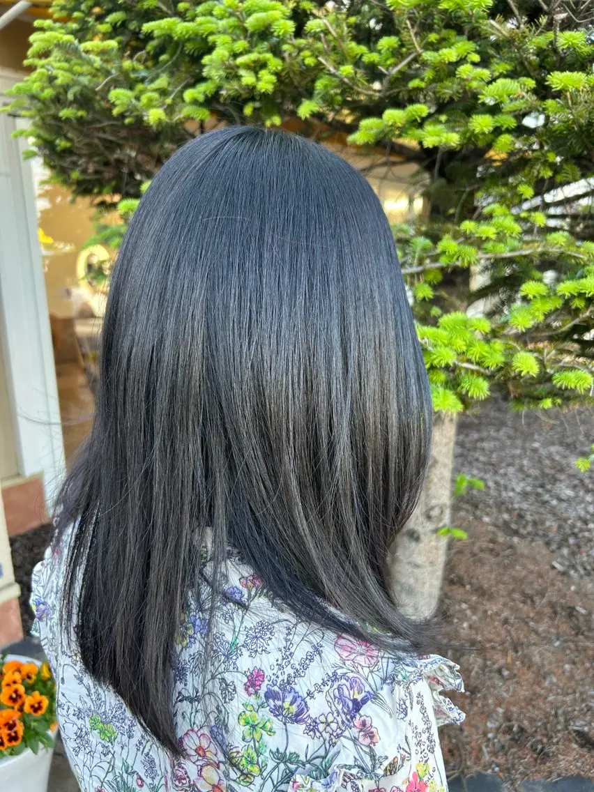 ロング 縮毛矯正 カット 縮毛矯正 ヘアルームflat・ Rena🌼ྀིのヘアスタイル