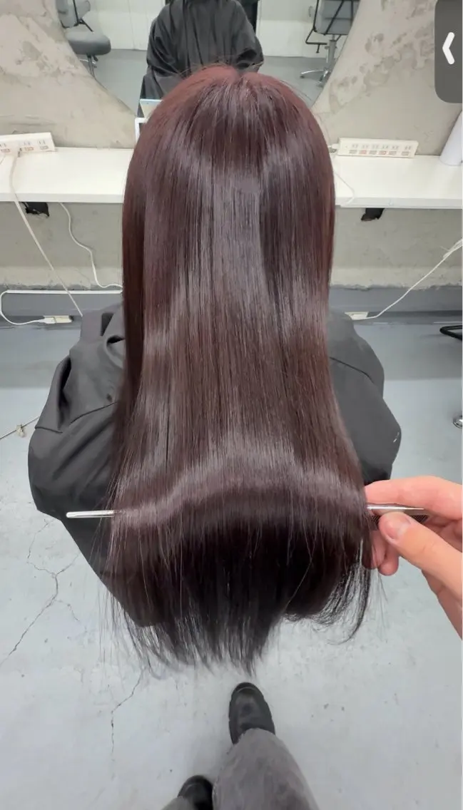 【イメージチェンジコース】カット+カラー+縮毛矯正の写真