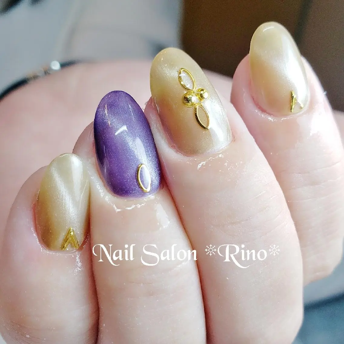 ミディアム ネイル ハンドネイル Katayama Yokoのネイルデザイン