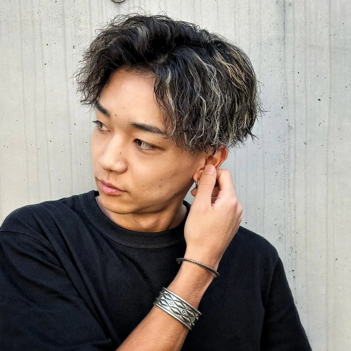 パーマ メンズ 安達 脩人のヘアスタイル