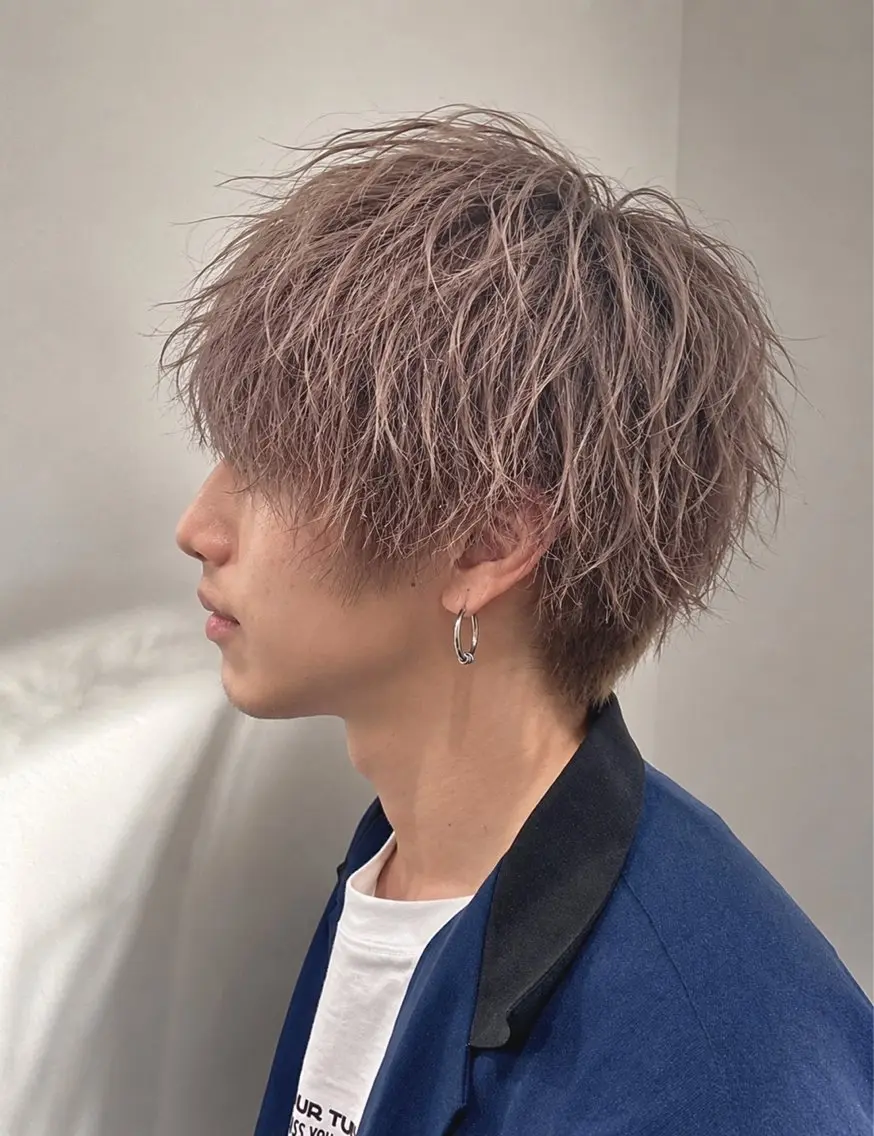 ショート ラベンダーベージュ カット ヘアカラー トリートメント 艶髪カラー/髪質改善 細貝 舞利のヘアスタイル